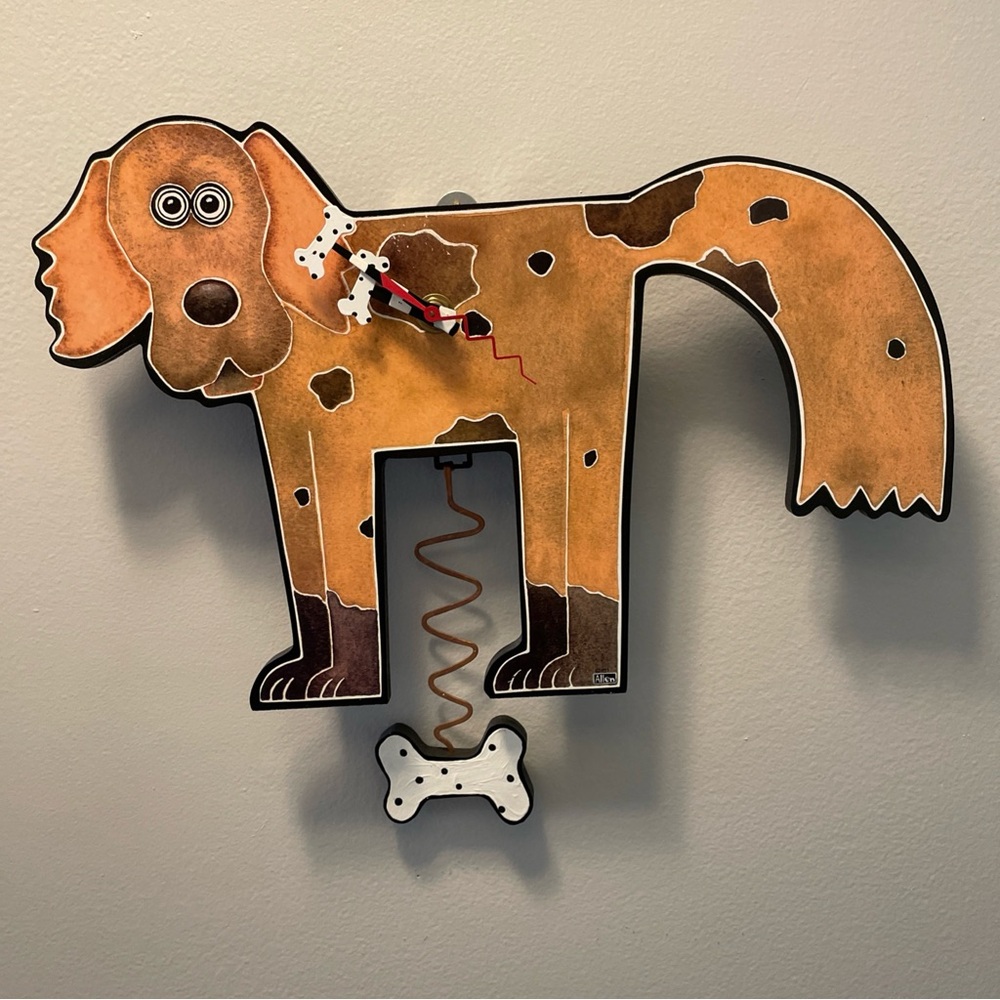 Allen Designs Studio Collection Clock–Dog~Bone Clock Hands ~ Accurate Time Keep